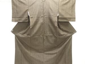 未使用品　唐草模様織り出し手織り紬着物